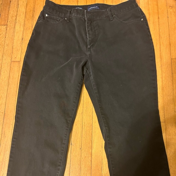 Charter Club Black Straight Leg Jeans Size 16 Petite - Picture 4 of 6